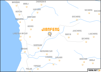 map of Jianfeng