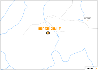 map of Jiangbianjie
