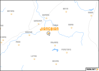 map of Jiangbian