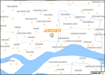 map of Jiangbin