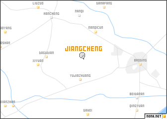 map of Jiangcheng