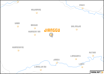 map of Jianggu