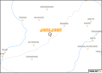 map of Jiangjia\