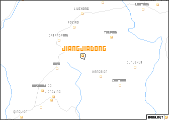 map of Jiangjiadong