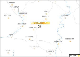 map of Jiangjiagou