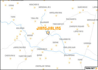 map of Jiangjialing
