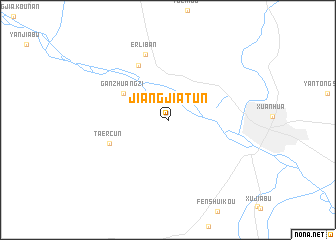 map of Jiangjiatun