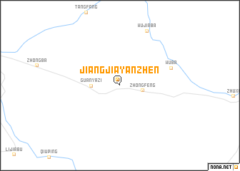 map of Jiangjiayanzhen