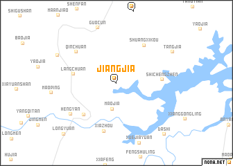 map of Jiangjia