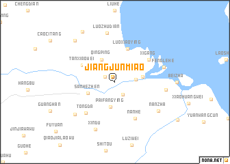 map of Jiangjunmiao