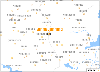 map of Jiangjunmiao