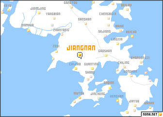 map of Jiangnan