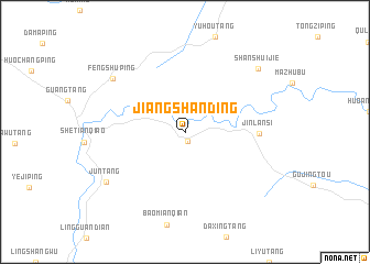 map of Jiangshanding