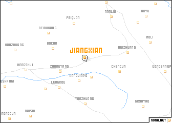 map of Jiangxian