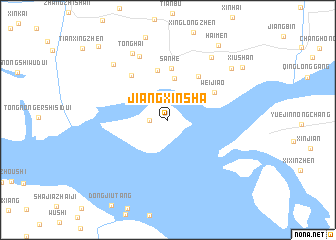 map of Jiangxinsha