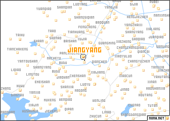 map of Jiangyang