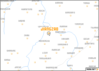 map of Jiangzao