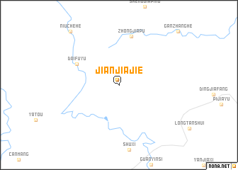 map of Jianjiajie