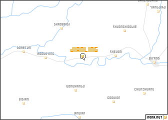 map of Jianling