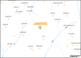 map of Jianning