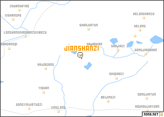 map of Jianshanzi