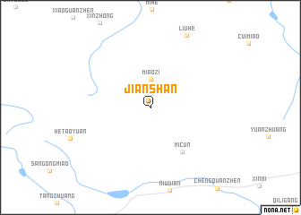 map of Jianshan