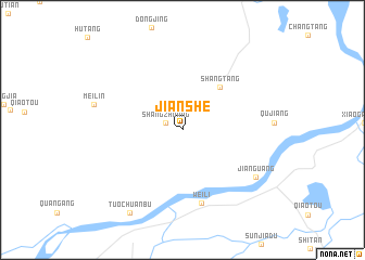 map of Jianshe