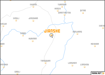 map of Jianshe