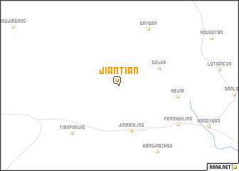 map of Jiantian