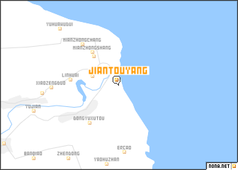 map of Jiantouyang