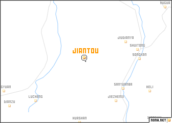 map of Jiantou
