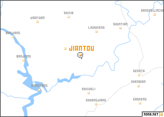 map of Jiantou