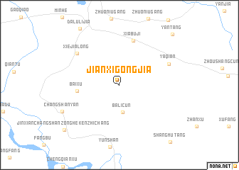 map of Jianxigongjia