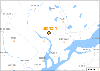 map of Jianxin
