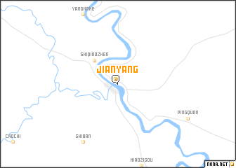 map of Jianyang