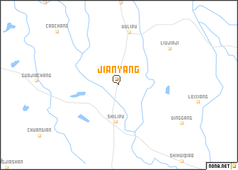 map of Jianyang