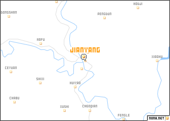 map of Jianyang