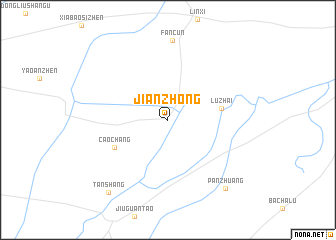 map of Jianzhong