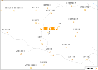 map of Jianzhou