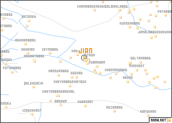 map of Jīān