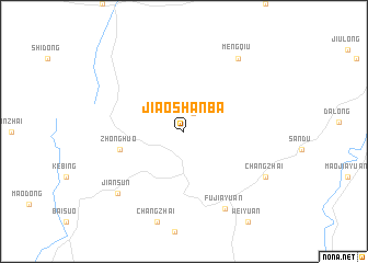 map of Jiaoshanba