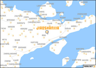 map of Jiaoshanxia