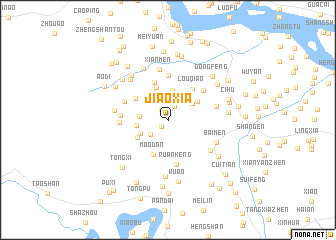 map of Jiaoxia