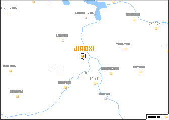 map of Jiaoxi