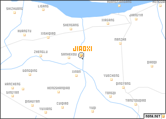 map of Jiaoxi