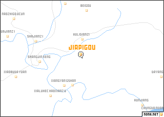 map of Jiapigou