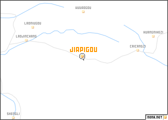 map of Jiapigou