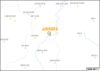 map of Jiarong