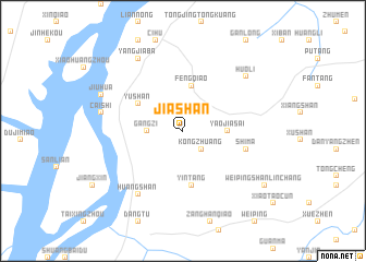 map of Jiashan