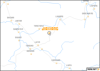 map of Jiaxiang